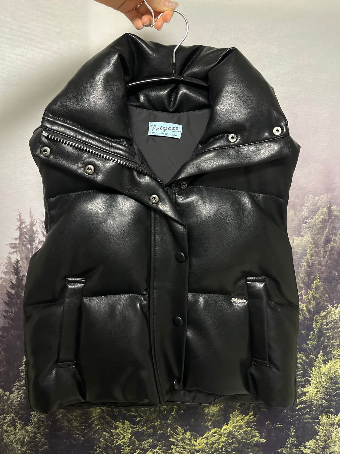 페일제이드 조끼패딩 블랙 상품이미지2