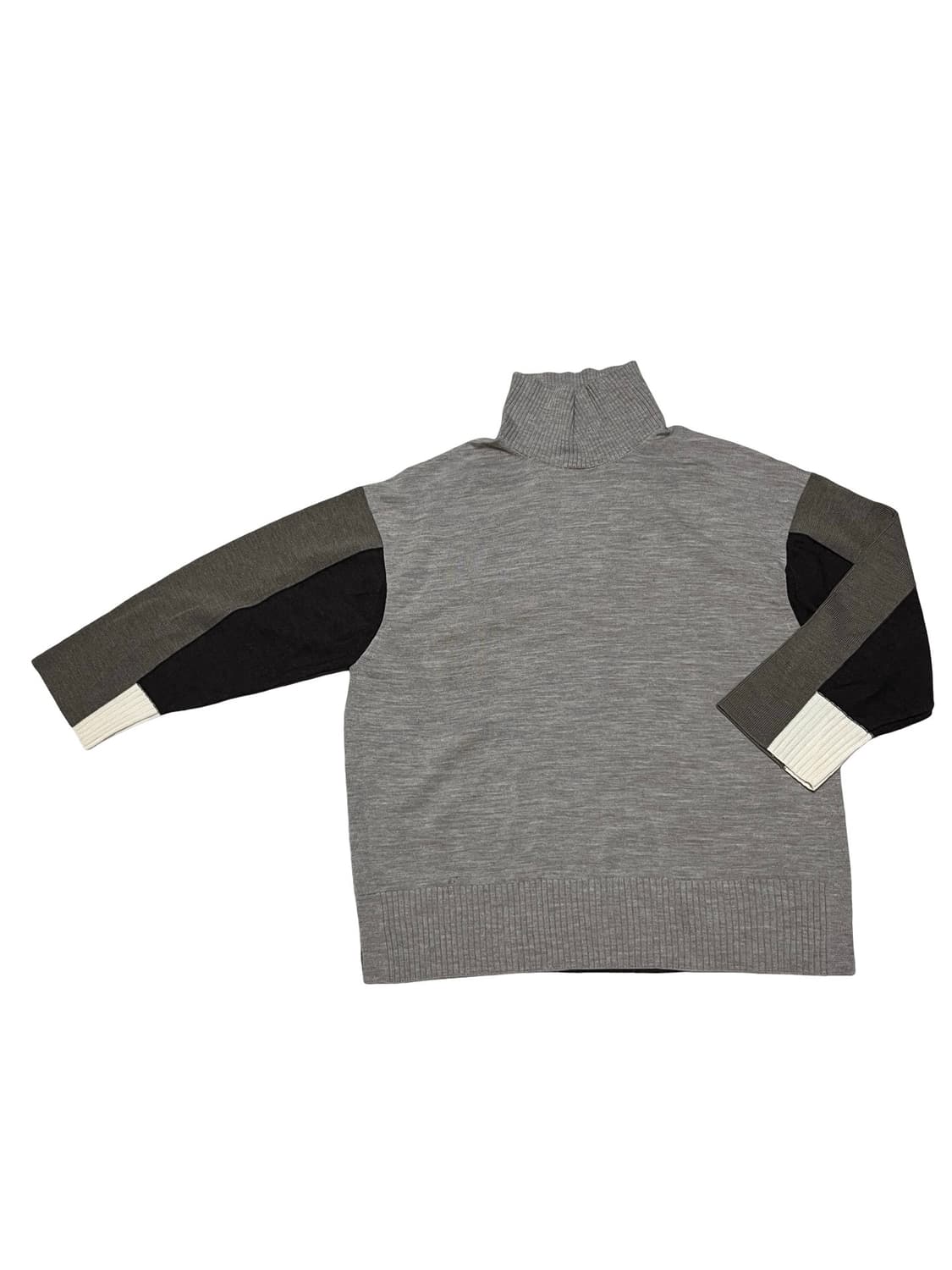 COS 코스 배색 터틀넥 슬릿 니트 L (울100) 상품이미지3