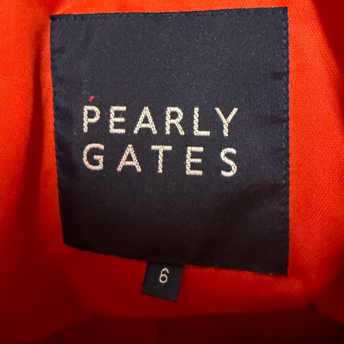 [정품/6] PEARLY GATES 패딩 점퍼 레드 b12 상품이미지5
