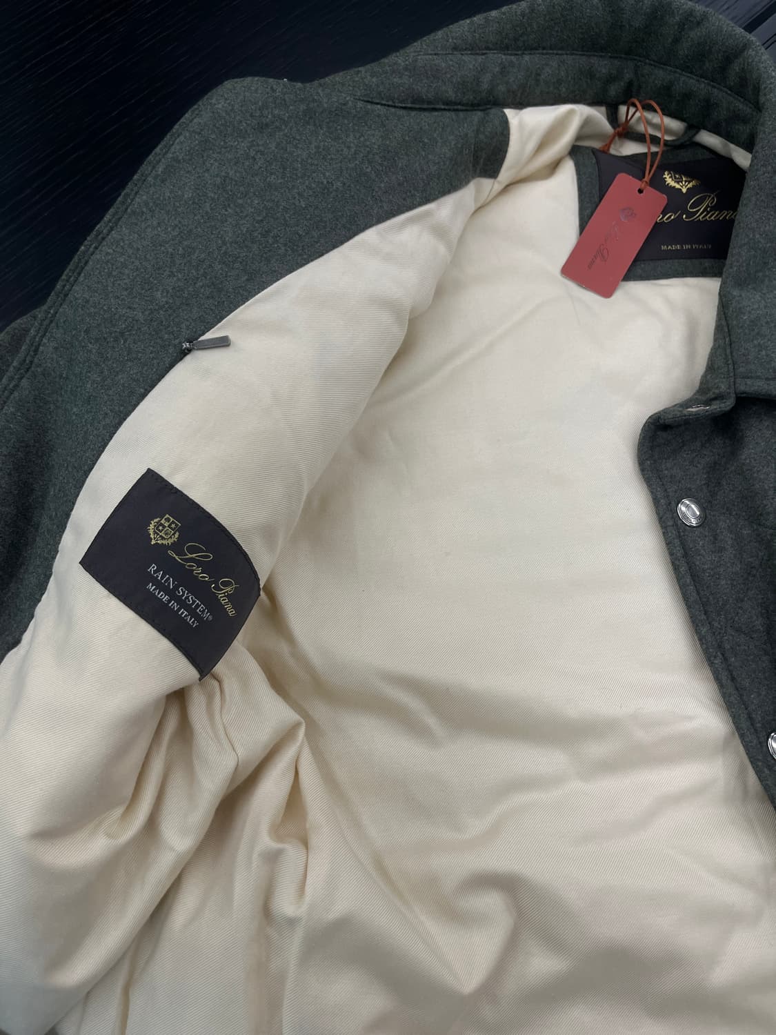 로로피아나 오버셔츠 패딩자켓 s(100-105)(새상품) 상품이미지5