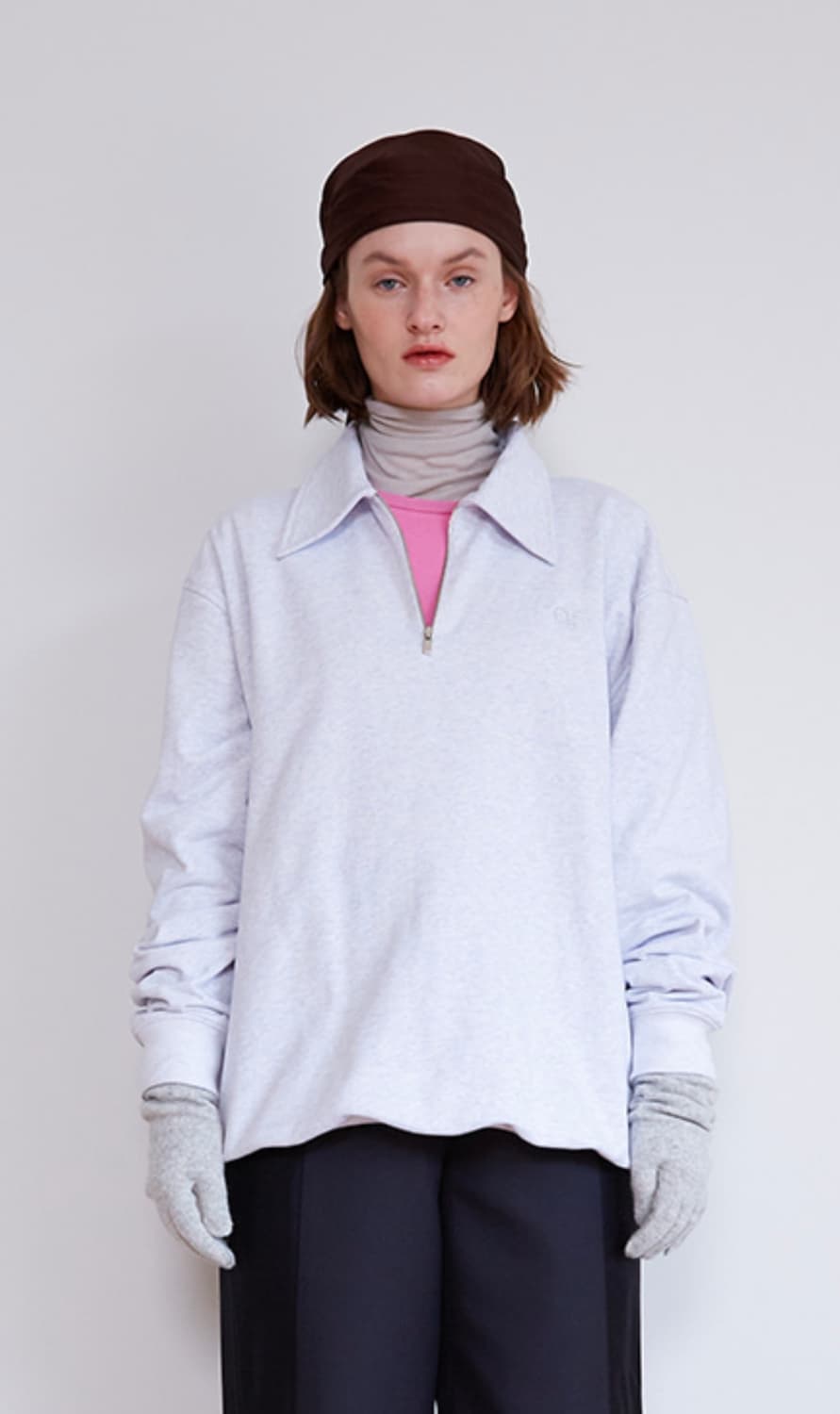 Oef 오이에프 하프 집업 스웻 티셔츠  상품이미지10