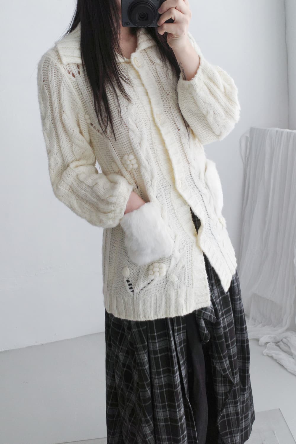 bubble fur cardigun 상품이미지8