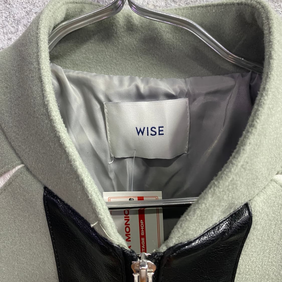 빈티지 모직 배색 크롭 자켓 B3053 상품이미지4