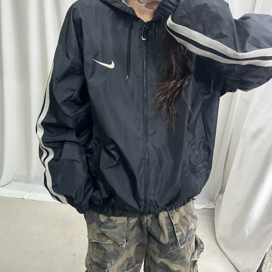 Nike black 00’s windbreak jacket  상품이미지3