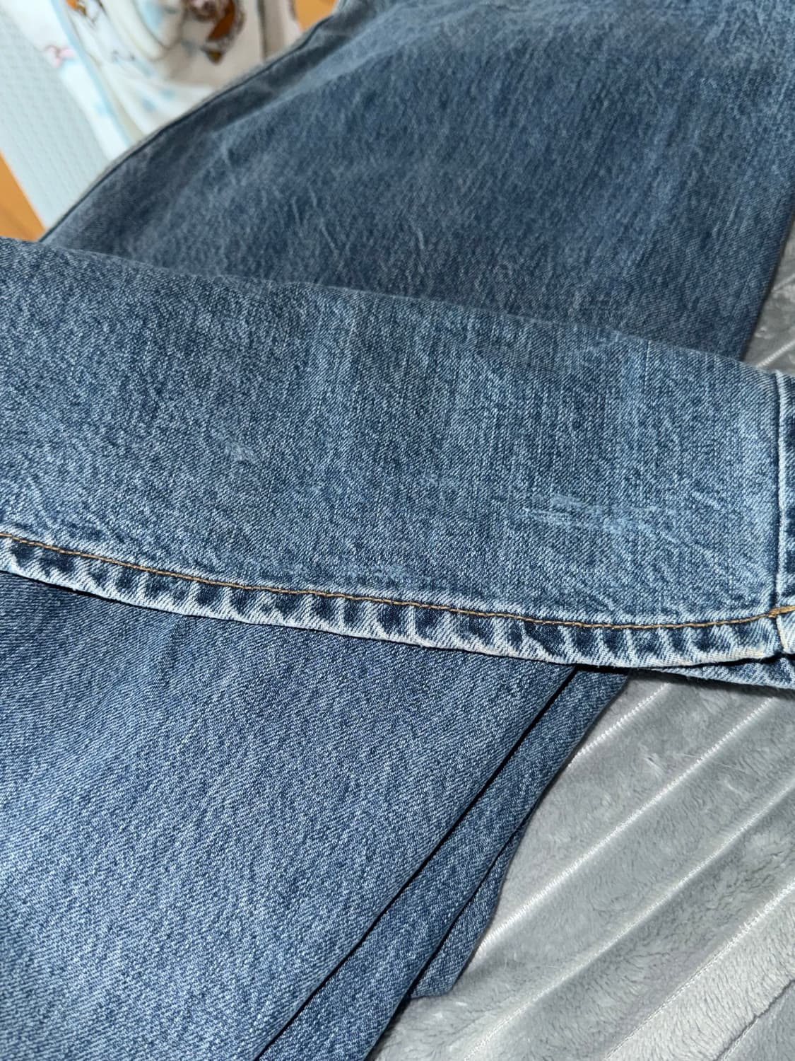 파사드패턴 클래식 와이드 데님 상품이미지3