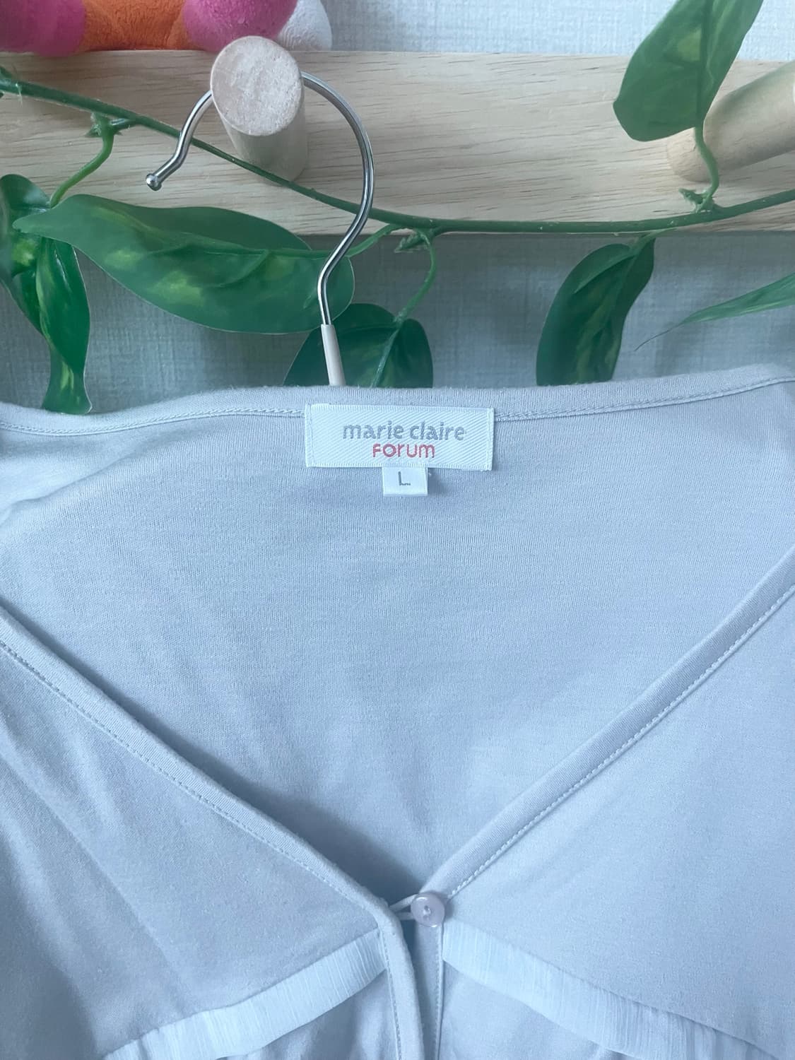 모리걸 빈티지 가디건 슬리브리스 set 💜🤍🫧 상품이미지4