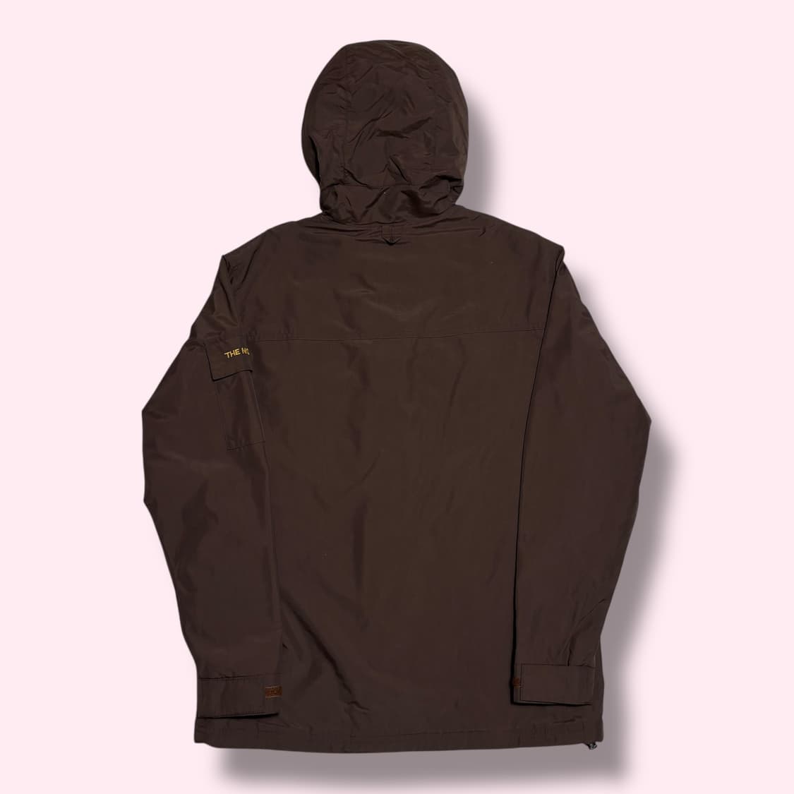 The North Face 화이트라벨 브라운 체크 후드 바람막이 상품이미지2