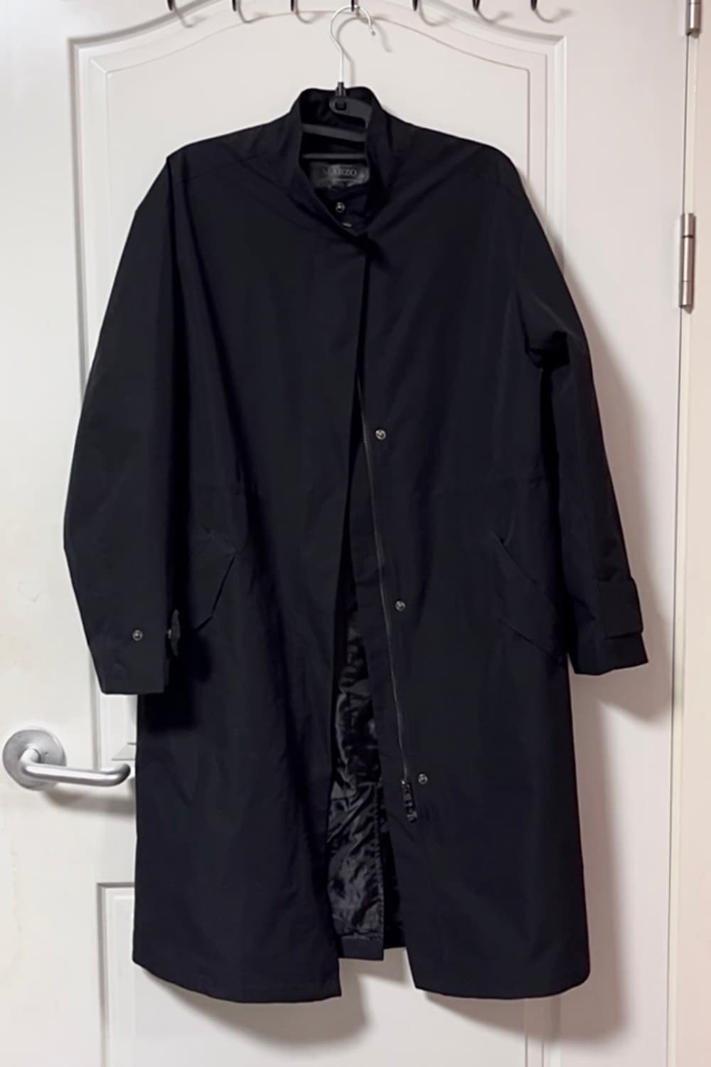 블랙 봄버 롱 야상 자켓 상품이미지1