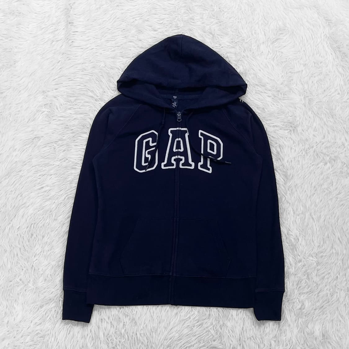 갭 Gap 스펠 로고 후드집업 네이비 상품이미지2
