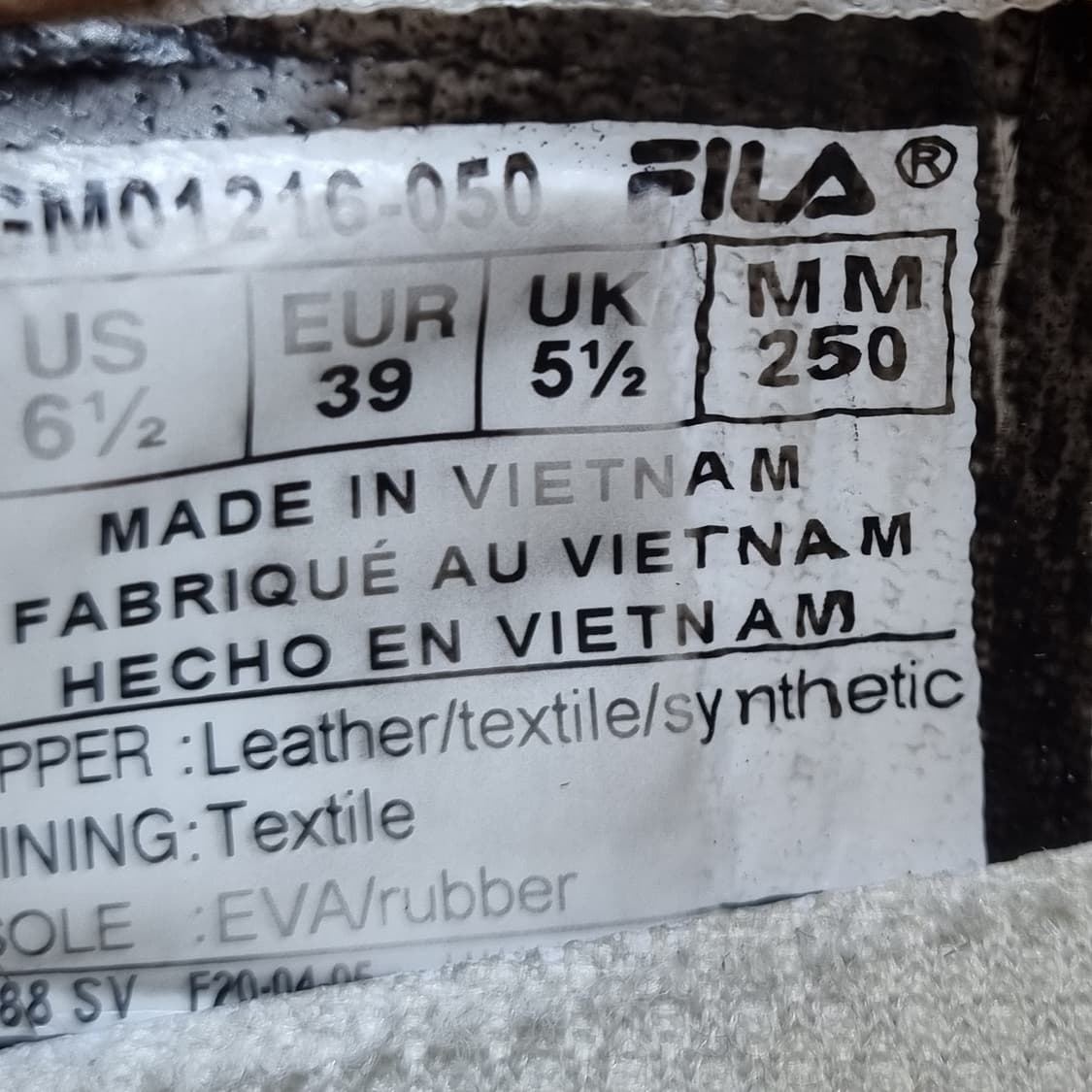 휠라 자가토 운동화 250 상품이미지6