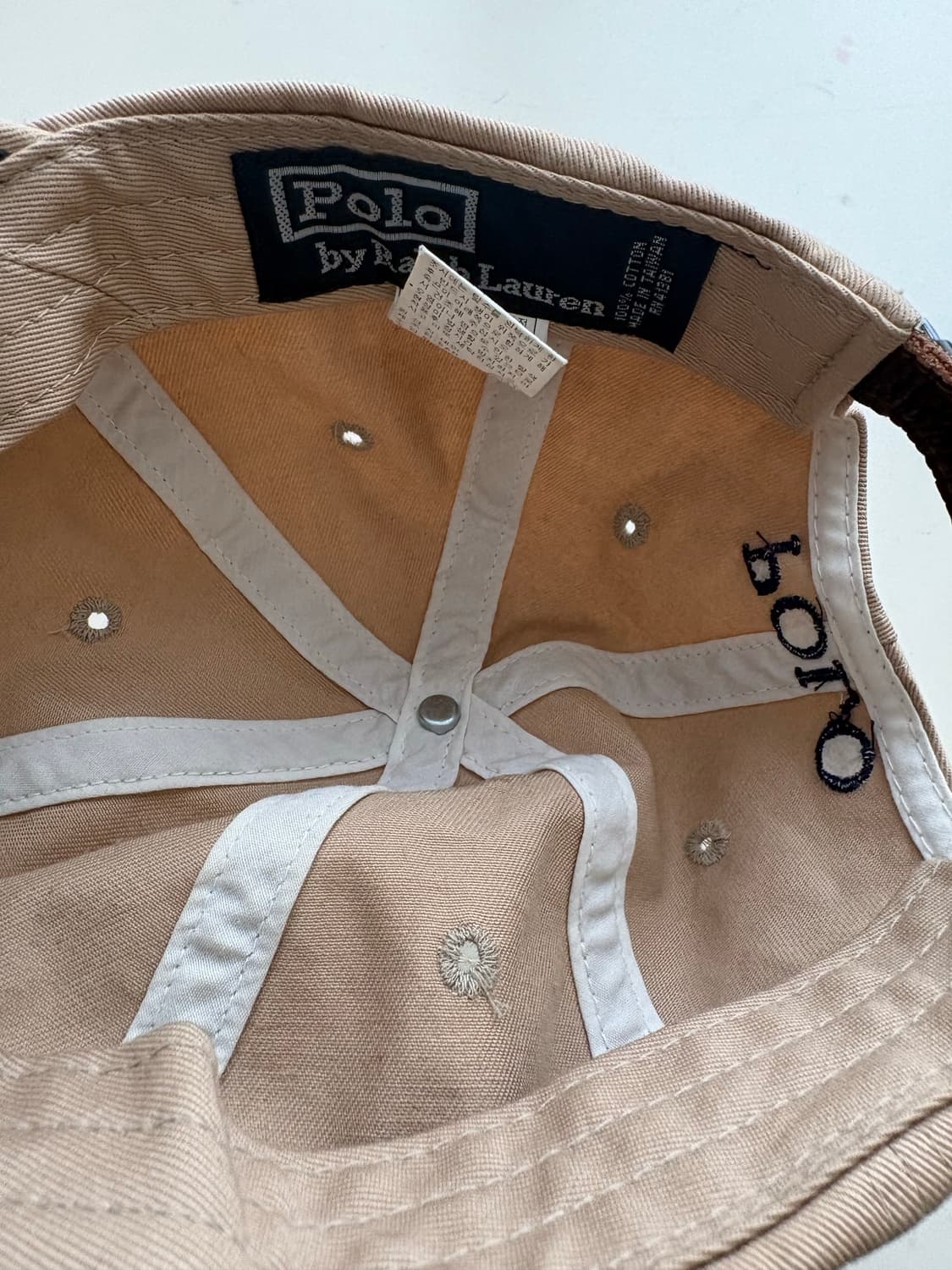 Kids polo cap 키즈 폴로 베이지 모자 상품이미지2