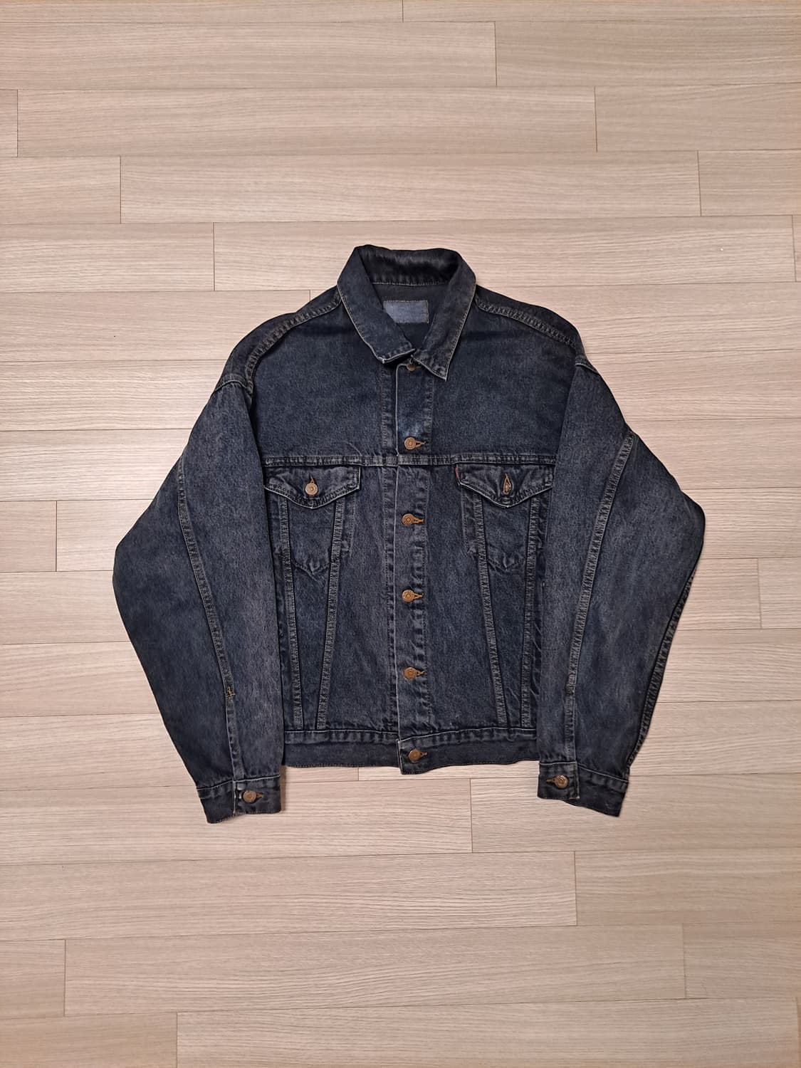 80s~90s 빈티지 리바이스 블랙 데님 자켓 🇺🇸  상품이미지1