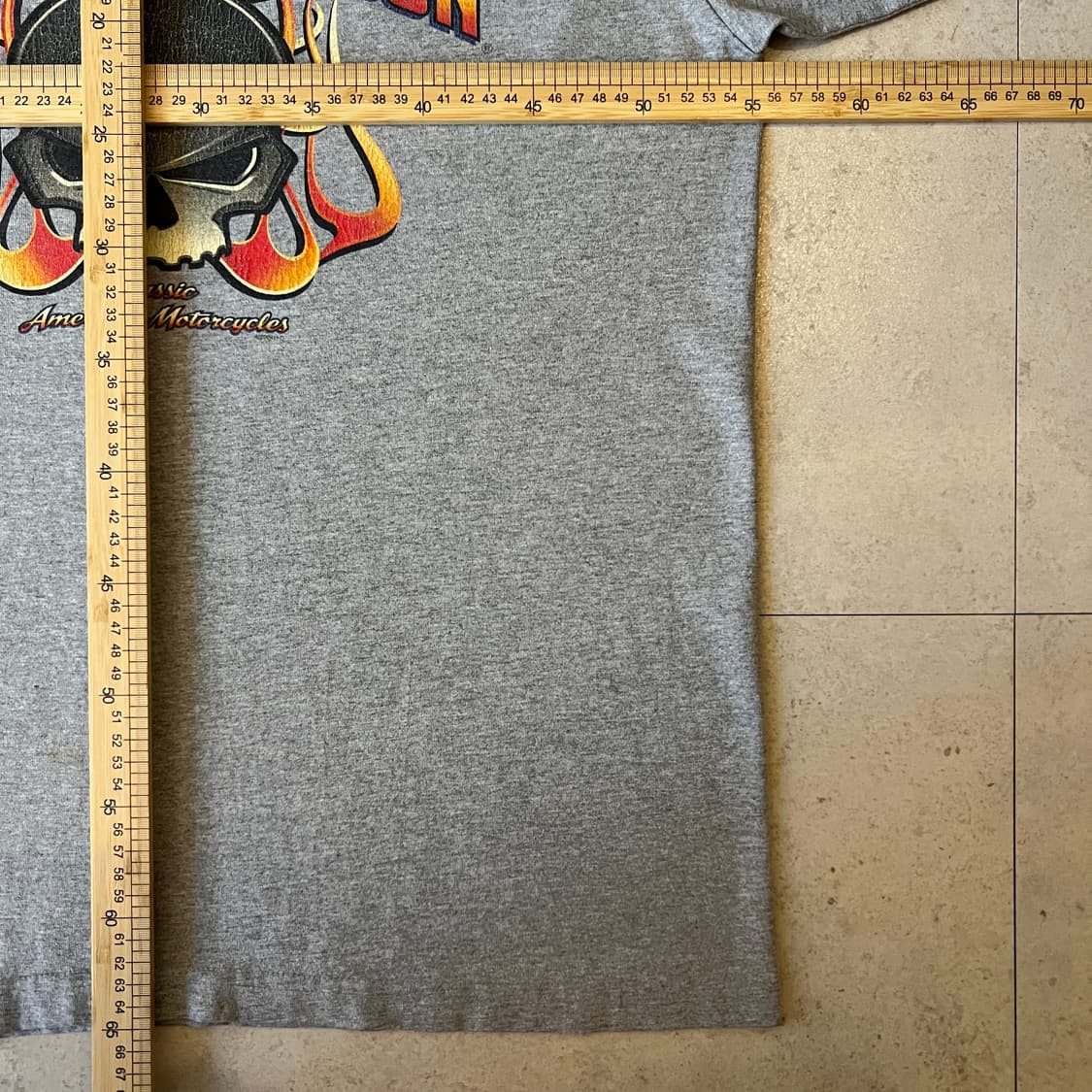 빈티지 00s Harley Davidson 스컬 롱슬리브 상품이미지8