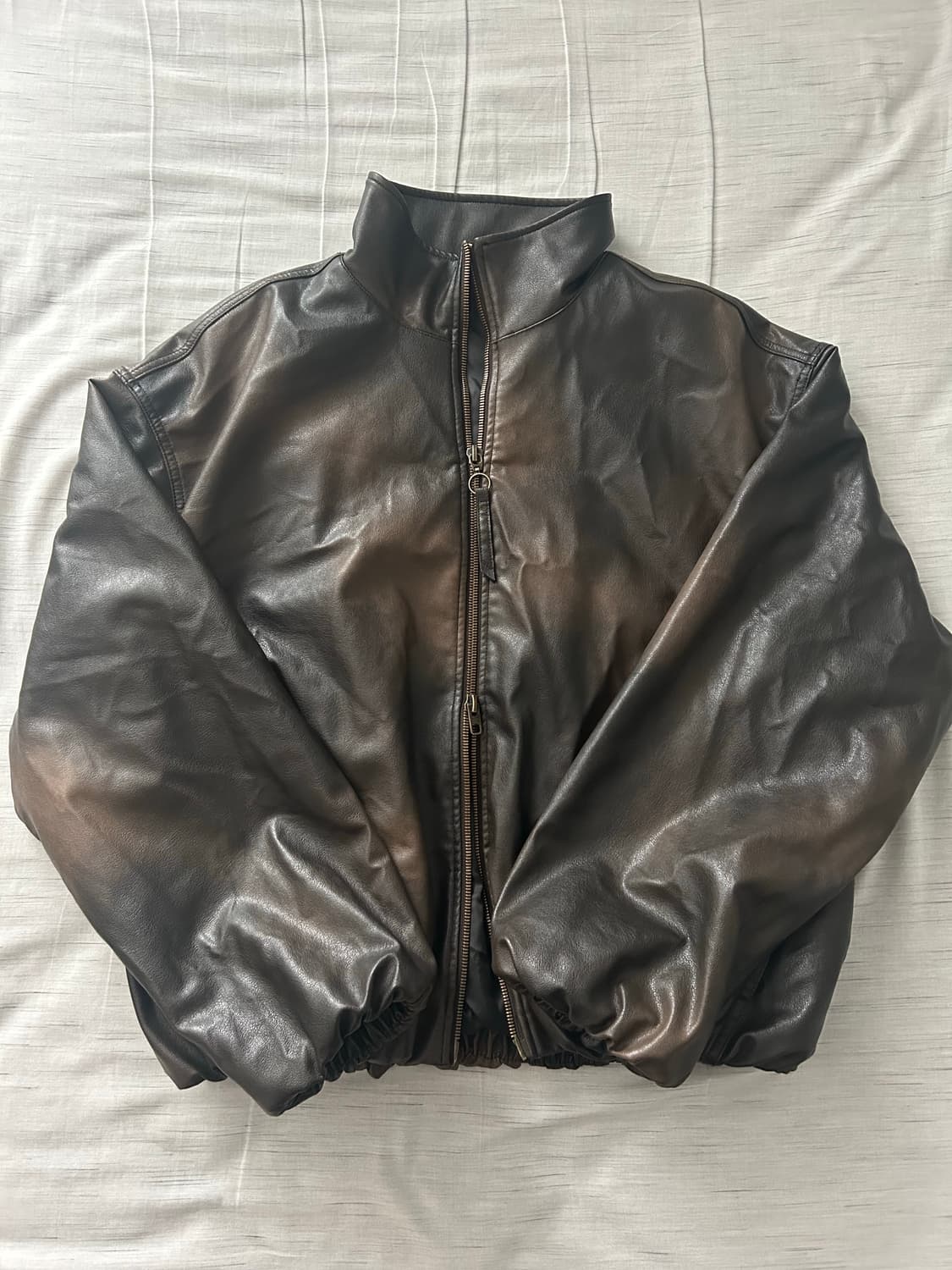 자라 워싱 페이크 레더 자켓 상품이미지1