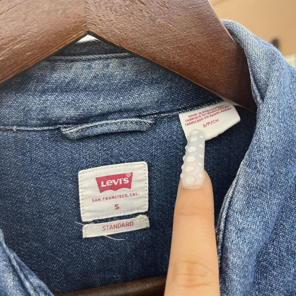 리바이스 빈티지 컨트리 캐주얼 슬림핏 데님셔츠 S C10979 상품이미지5