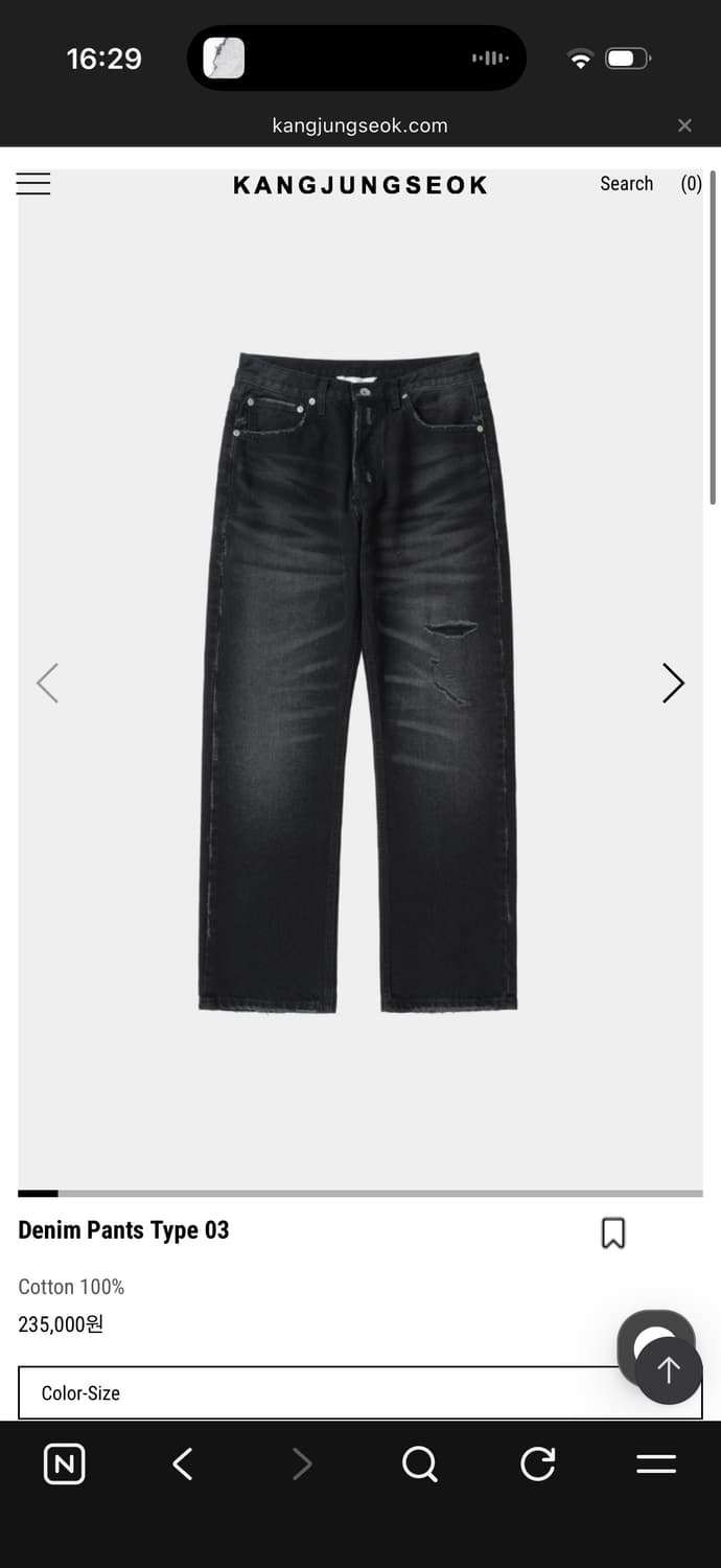 강정석 Denim Pants Type 03 34 상품이미지1