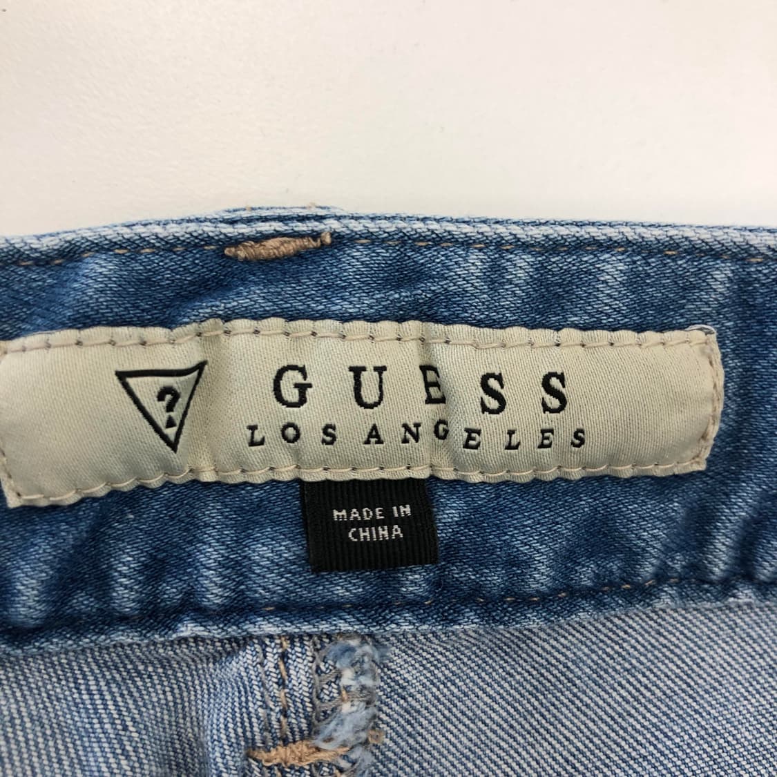 게스 은장 프리미엄 연청 데님진 30 인치 상품이미지5