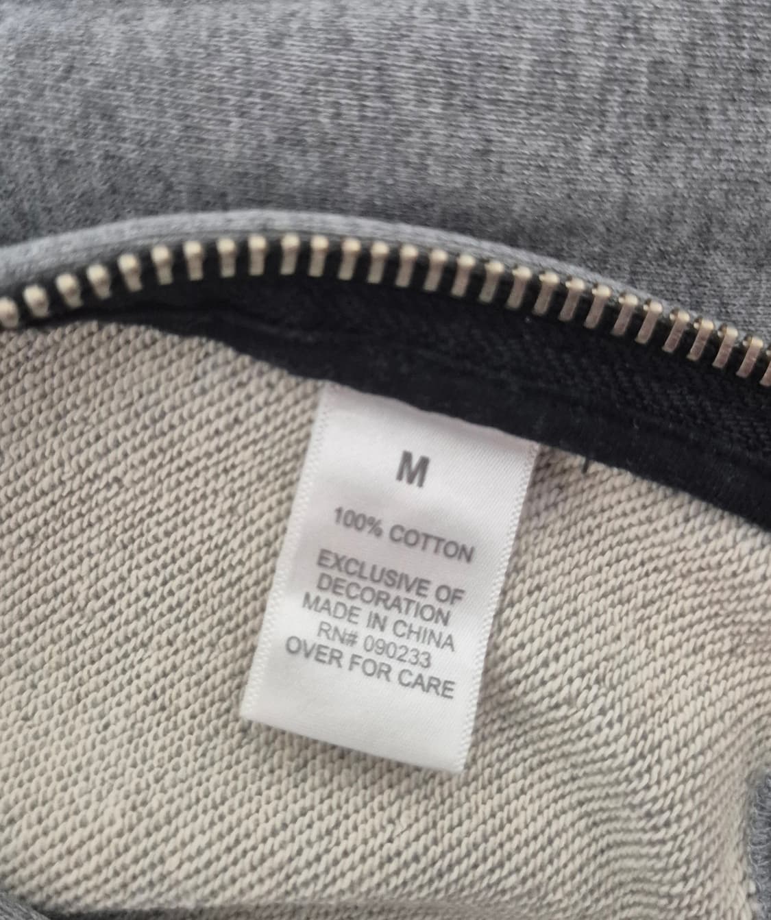 피오갓 2nd 컬렉션 그레이 하프 후드집업 (M) 상품이미지5