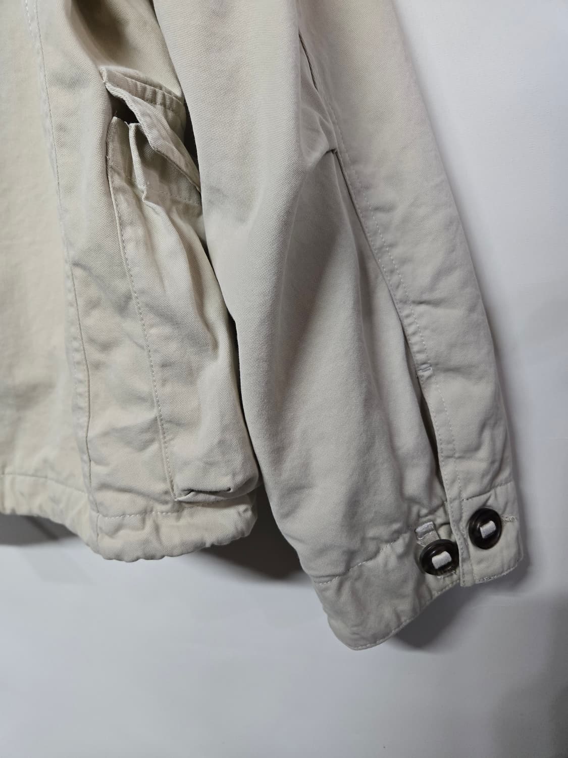 아웃스탠딩 베이지색 코듀로이 카라 자켓 2 상품이미지4