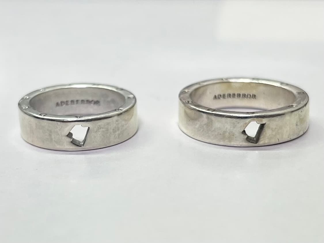 아더에러 반지 2개 일괄 (TRS 홀 링 실버) 상품이미지5