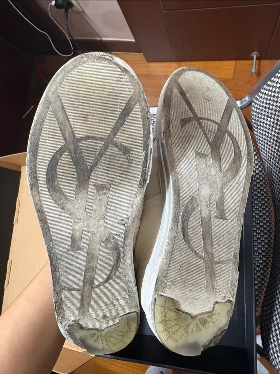 생로랑 forever smoking 하이탑 스니커즈 40사이즈 상품이미지7