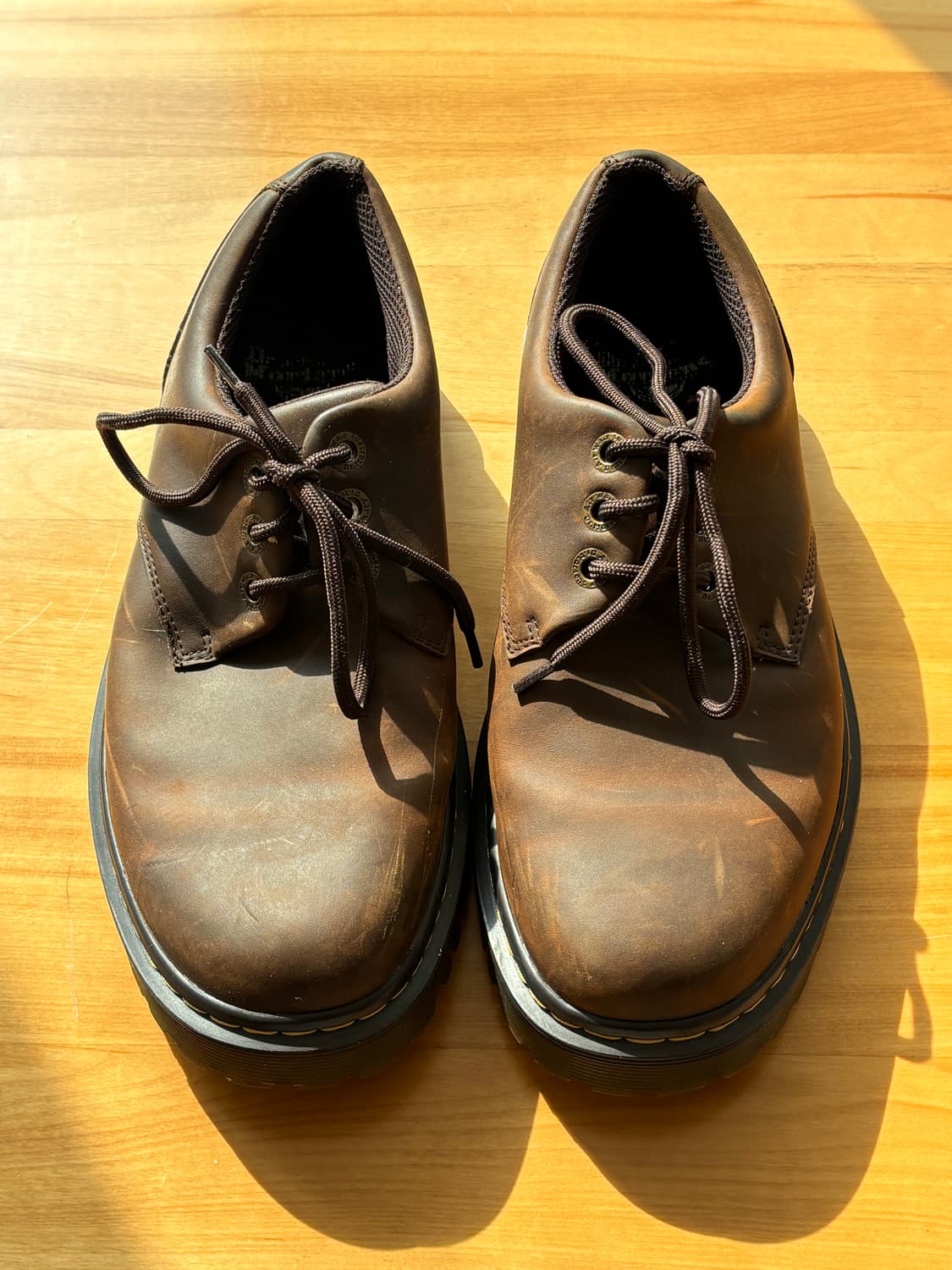Vintage Dr.Martens KENT 브라운 레더 더비 UK9 상품이미지1
