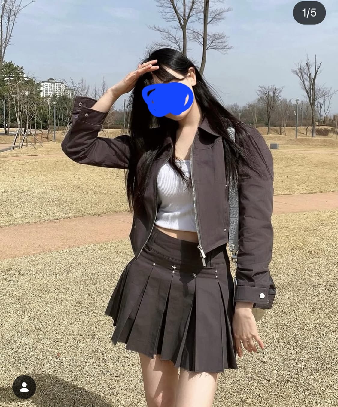 (새상품) 일리고 스터드 자켓 셋업 차콜 상품이미지1