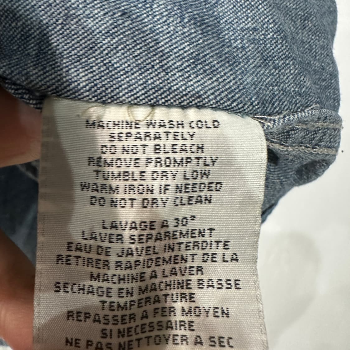 데님앤서플라이 데님 청남방 S 상품이미지4