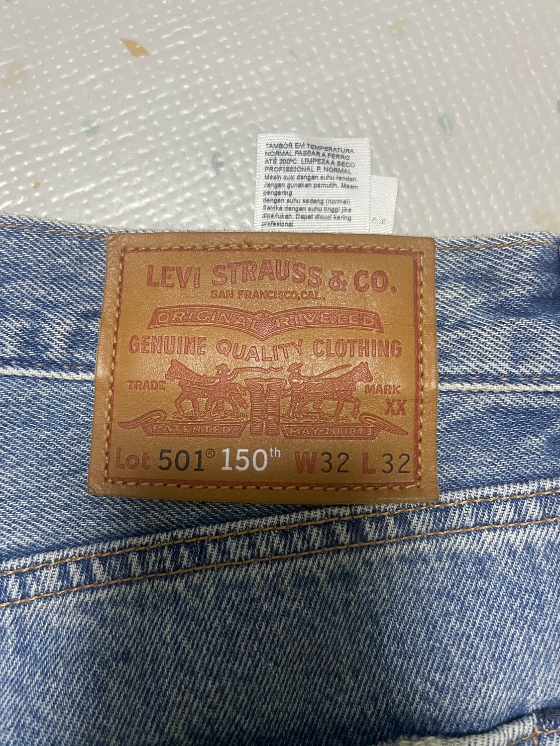 리바이스 150주년 기념 501 32 x 32 사이즈 상품이미지3