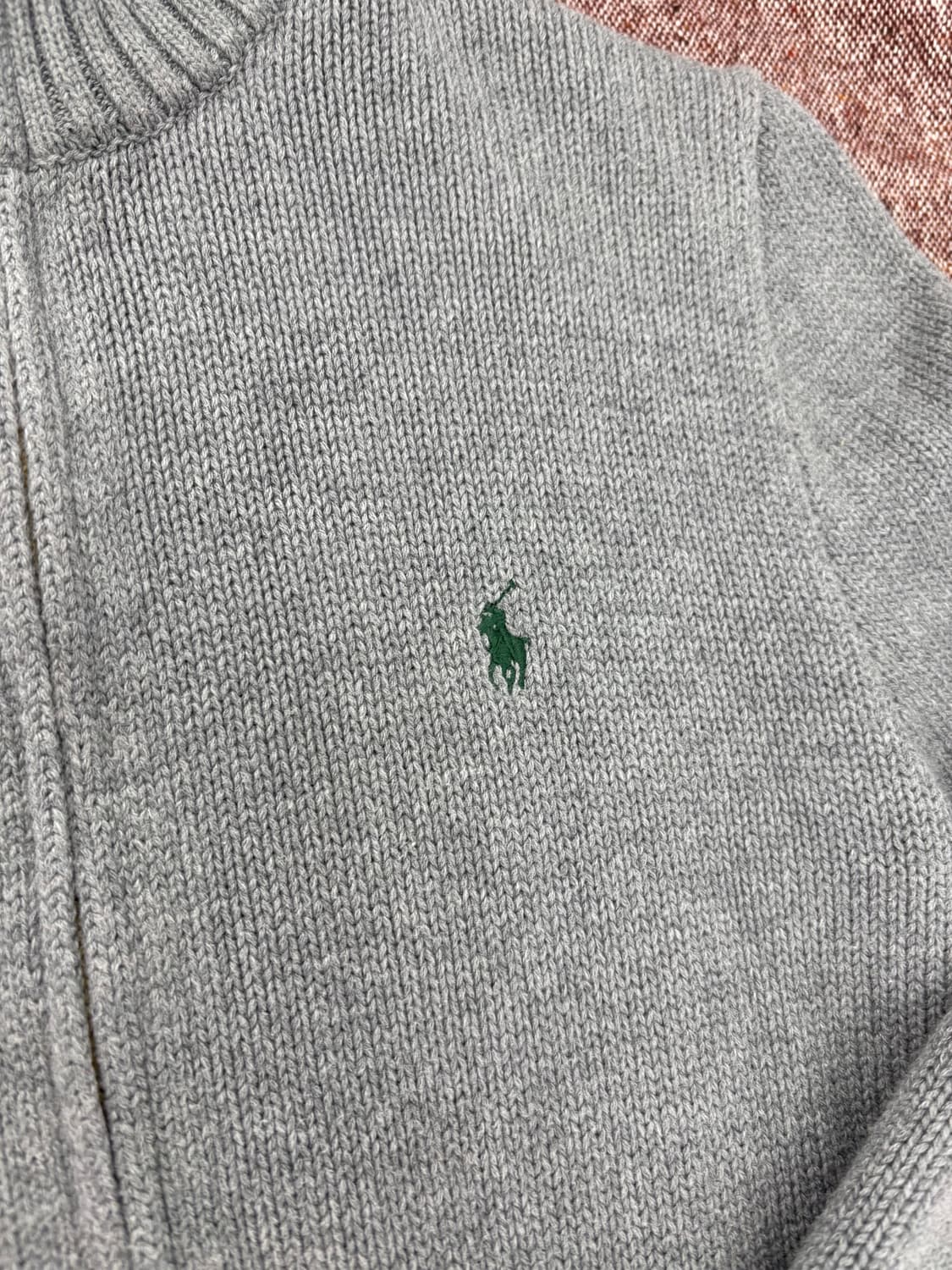 🧵 Polo Ralph Lauren 하이넥 니트 집업 가디건 상품이미지4