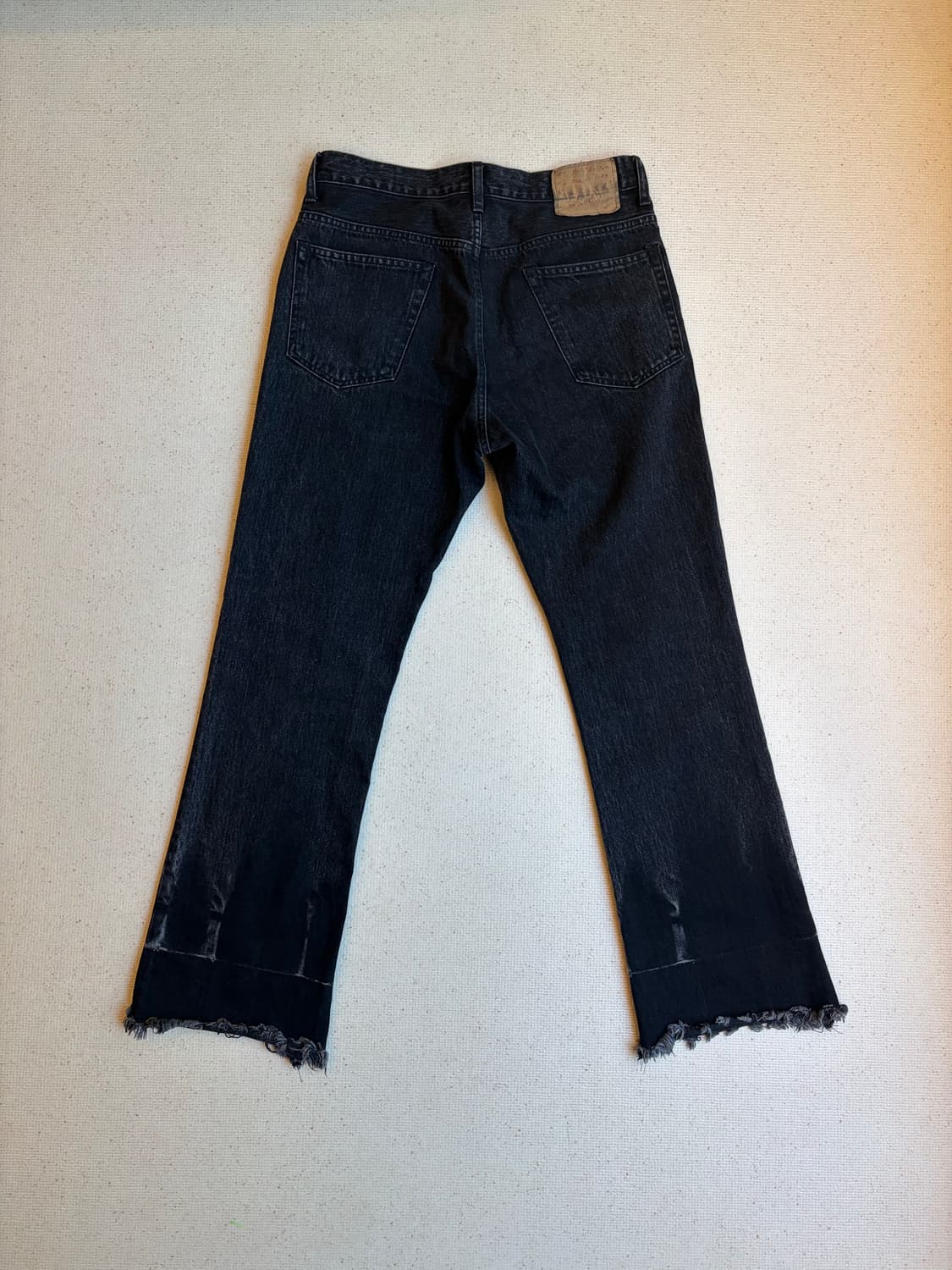 [2] 언유즈드 데님 부츠컷 블랙 흑청 상품이미지2