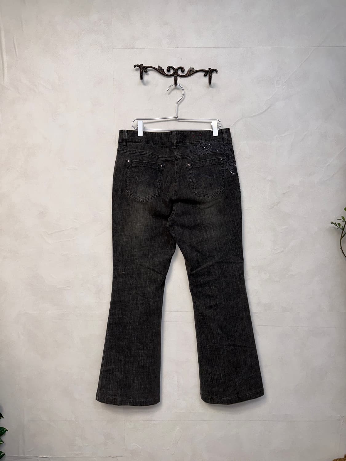 Washing black denim oriental bootscut pt 상품이미지3