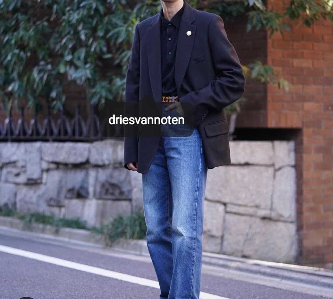 Dries van noten 블랙 블레이저 상품이미지1