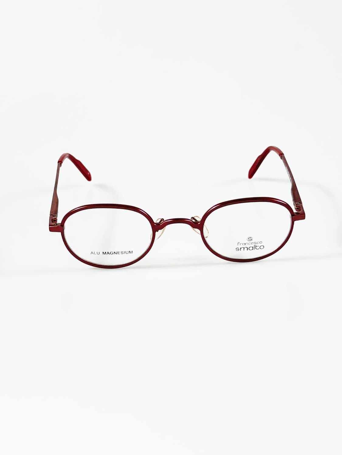 Francesco Smalto 버건디 레드 프레임 빈티지 안경 상품이미지1