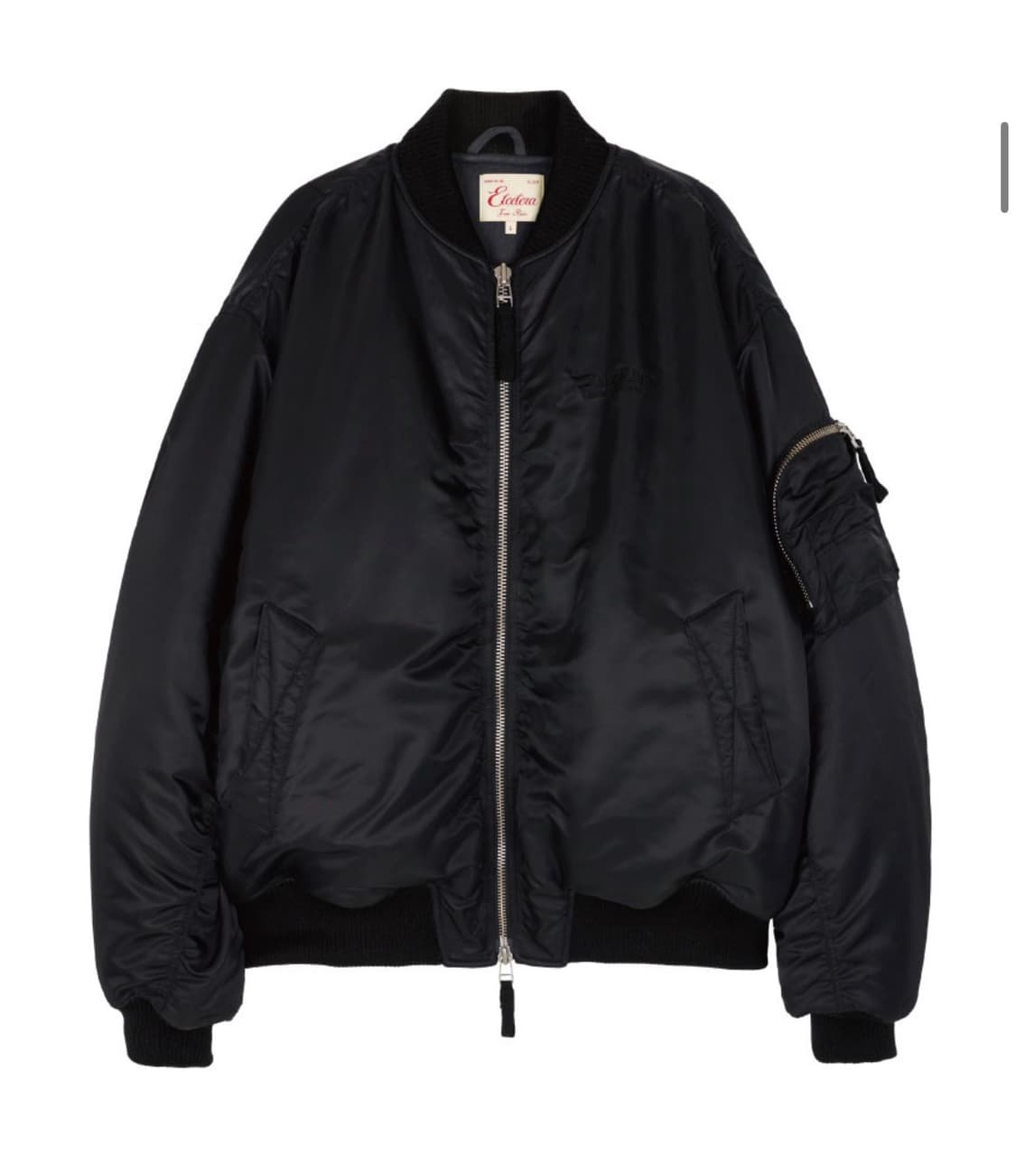 [L] ETCE 리버시블 오버사이즈 봄버 ma-1 자켓 블랙 상품이미지1