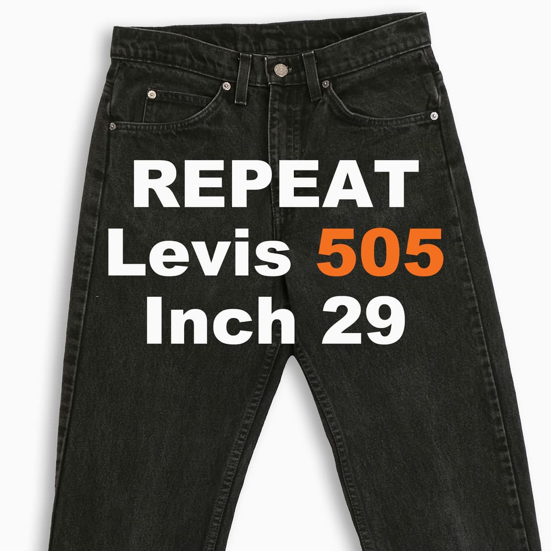 리바이스 505 오렌지탭 흑청 블랙진 90s 29인치 OR5053139 상품이미지1