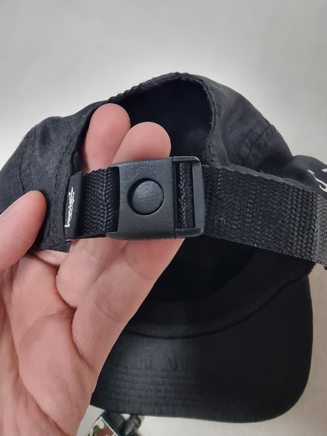 스투시 블랙 캠프캡 상품이미지5