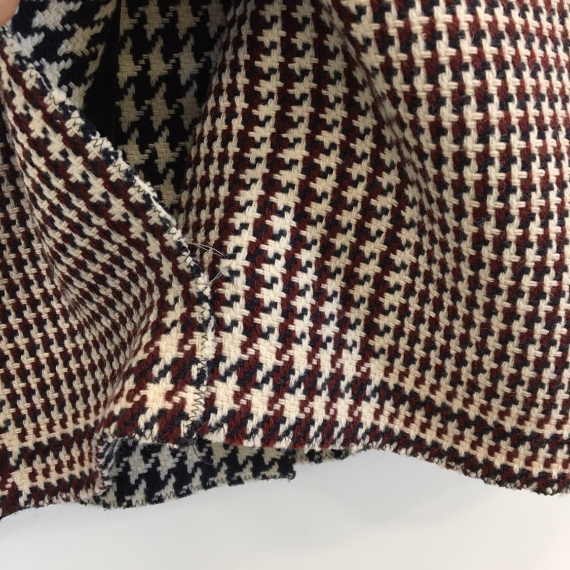 타미힐피거 체크 울 더블코트 XS  상품이미지5