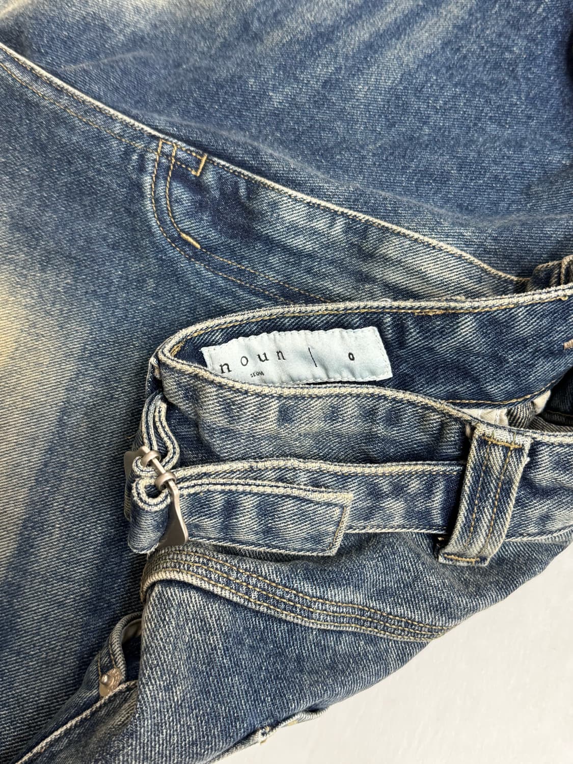 노운 wide denim pants (blue) 상품이미지4