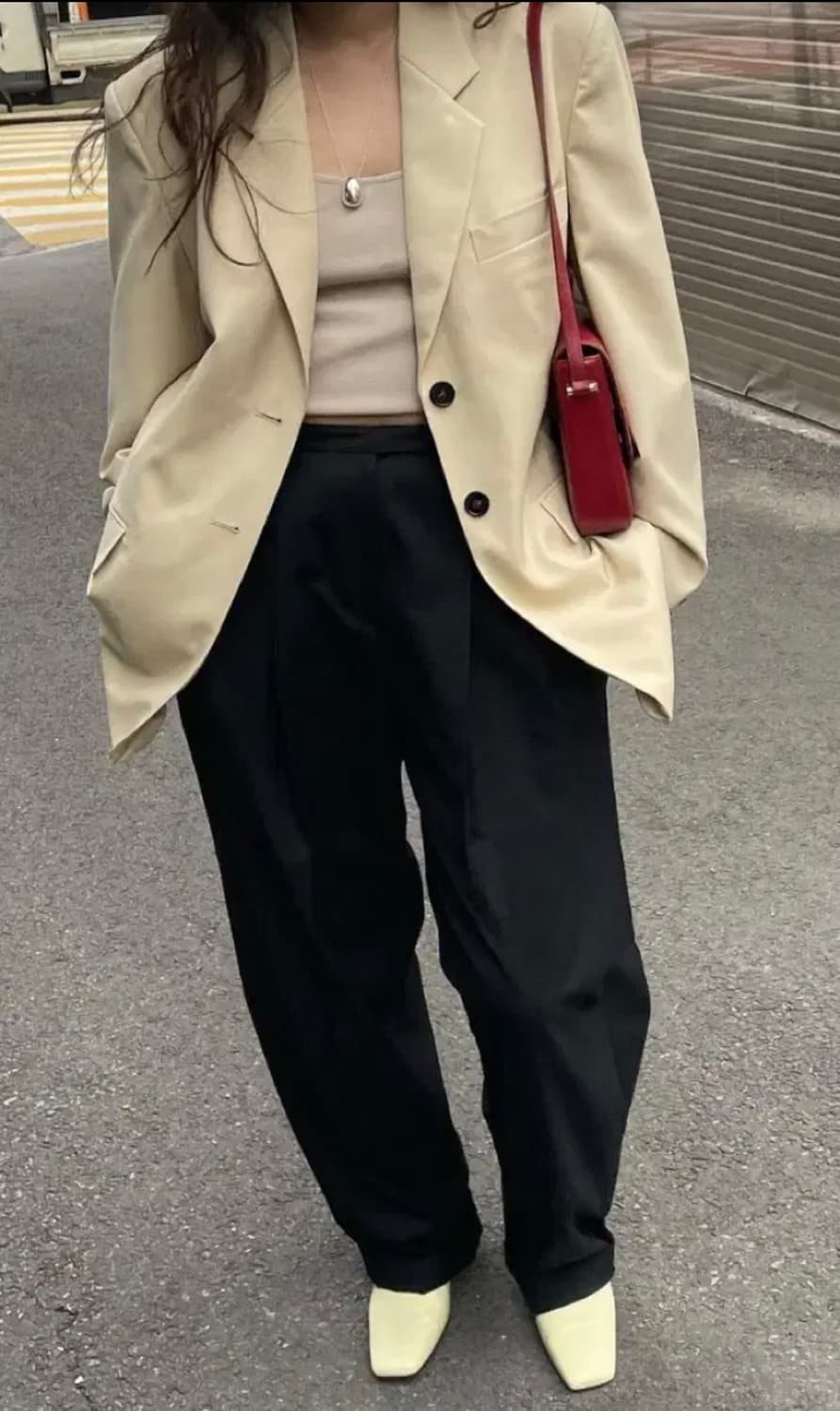 ETHOS 에토스 핀턱 트라우저 블랙 스몰 상품이미지1