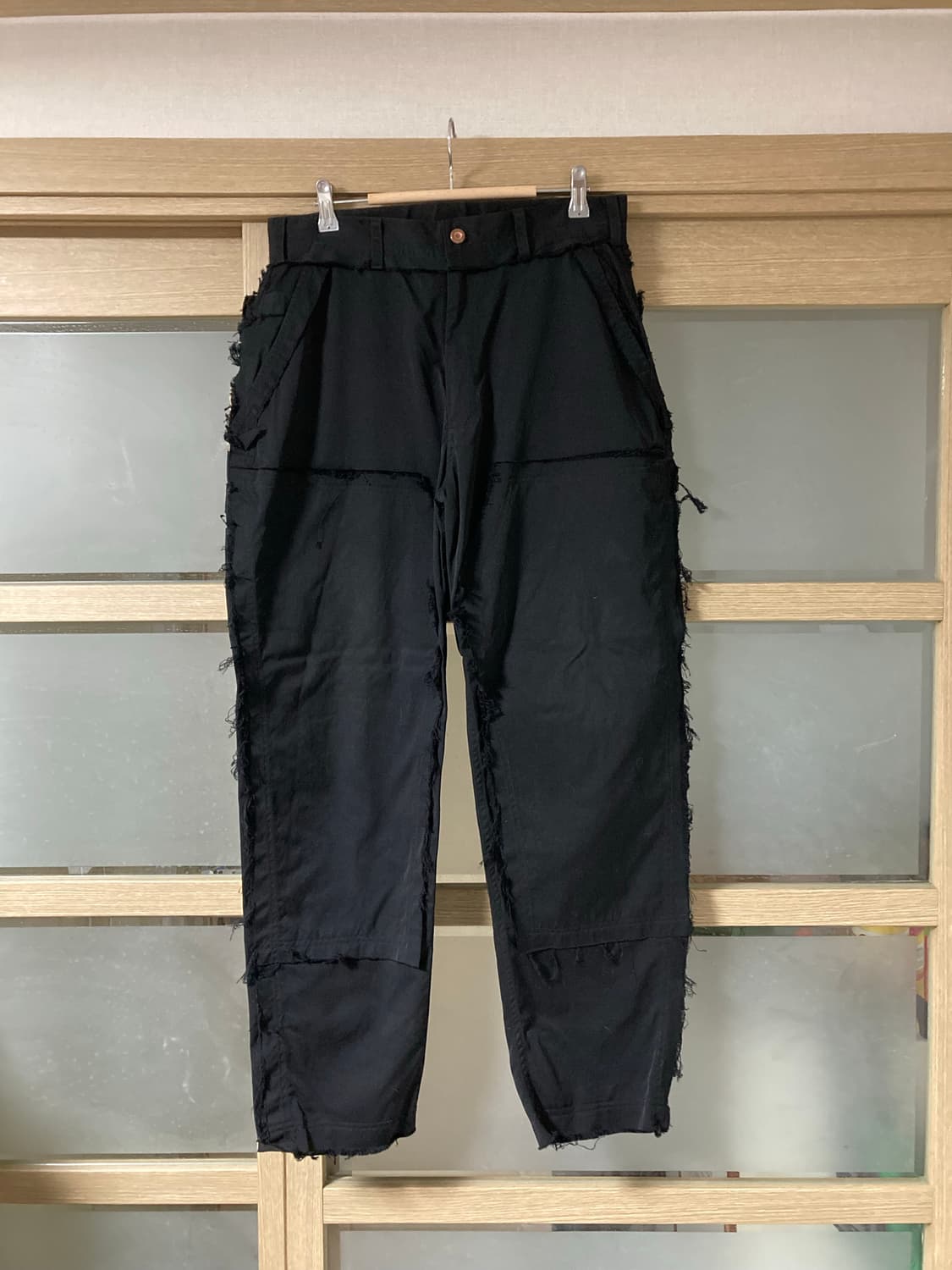 N.HOLLYWOOD 블랙 카펜터팬츠 상품이미지1