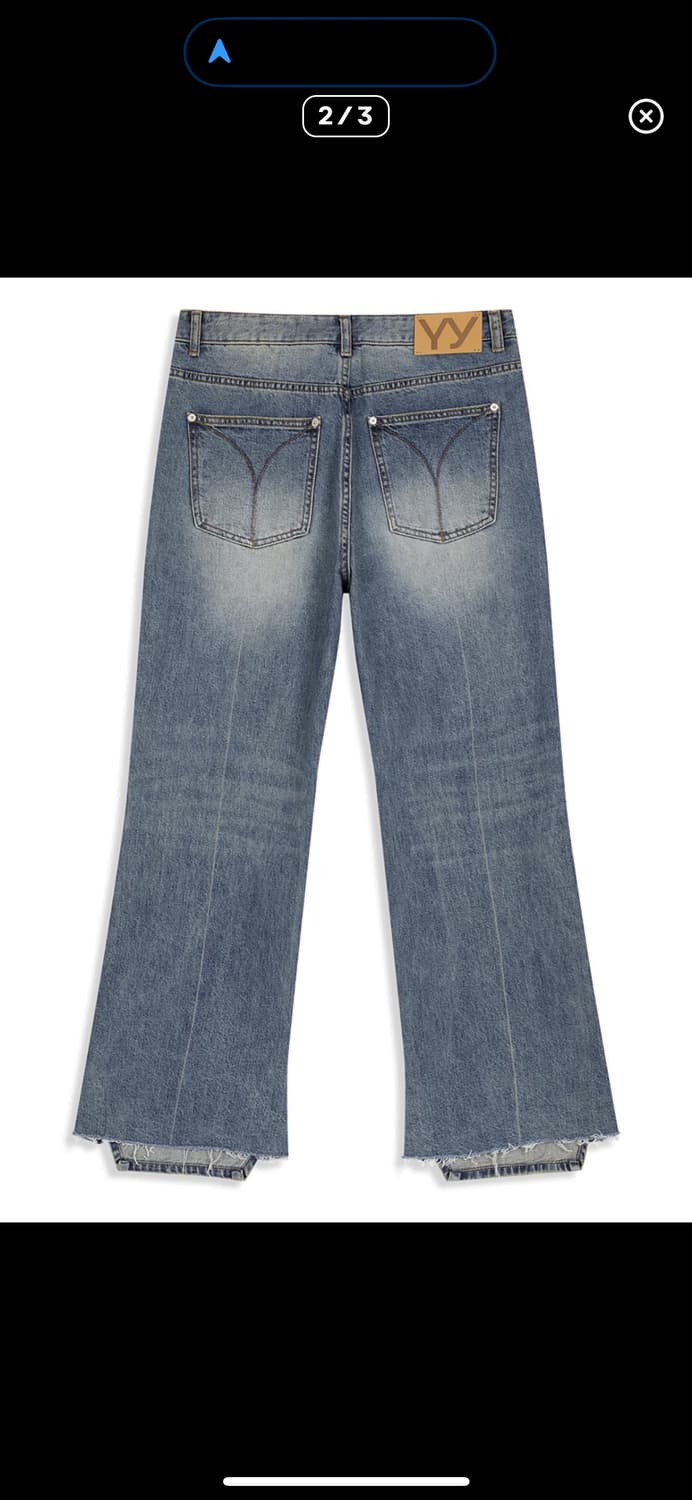 openyy 오픈 와이와이 루즈 스트레이트 데님 진 s 새상품 상품이미지2