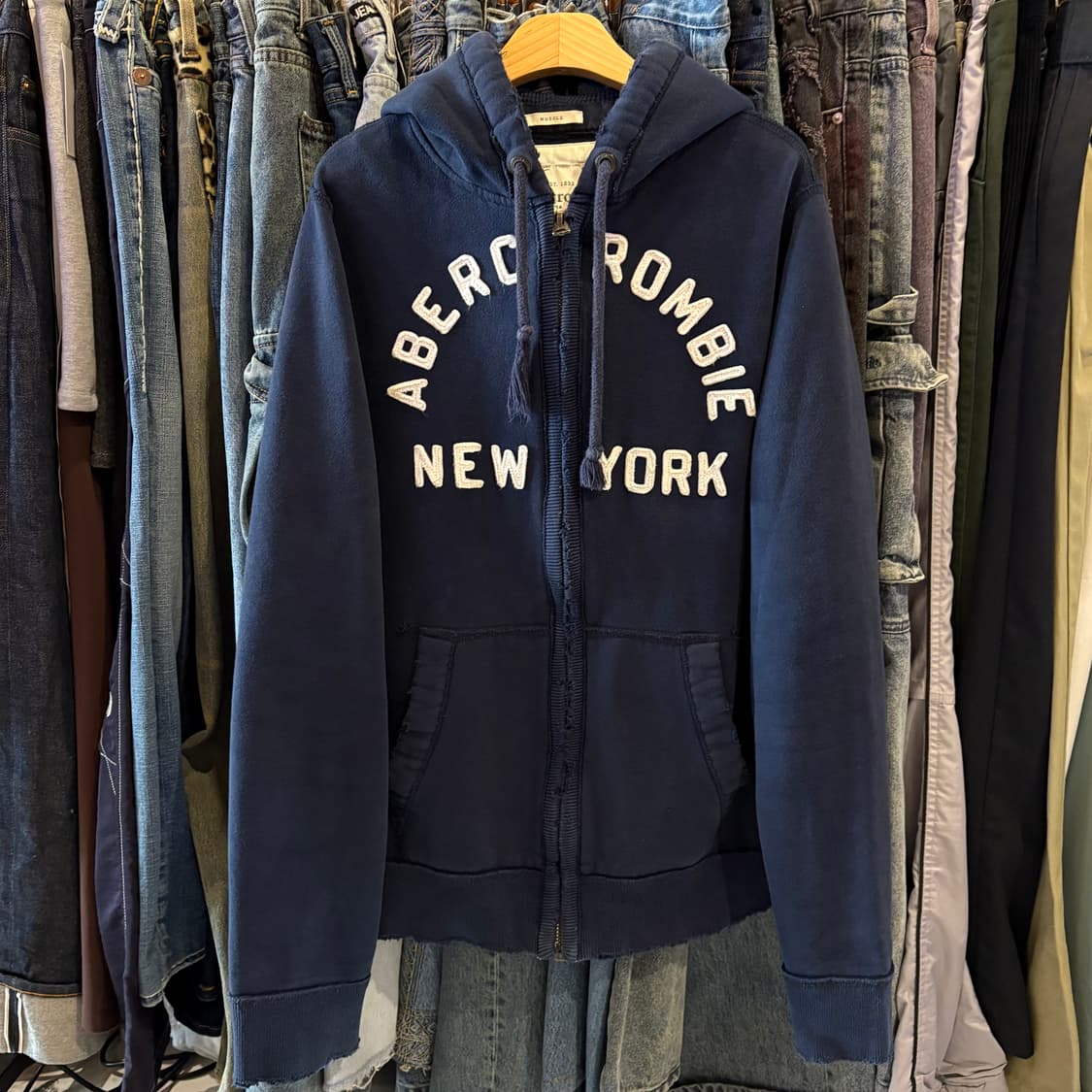 아베크롬비 네이비 후드집업 상품이미지4