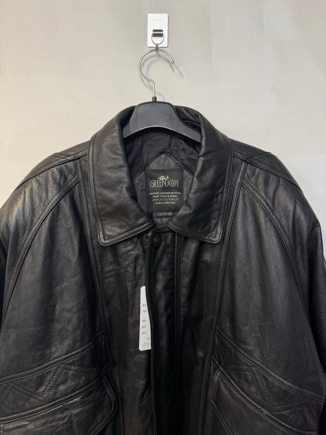 그린조이 소가죽 양털 레더자켓 상품이미지2