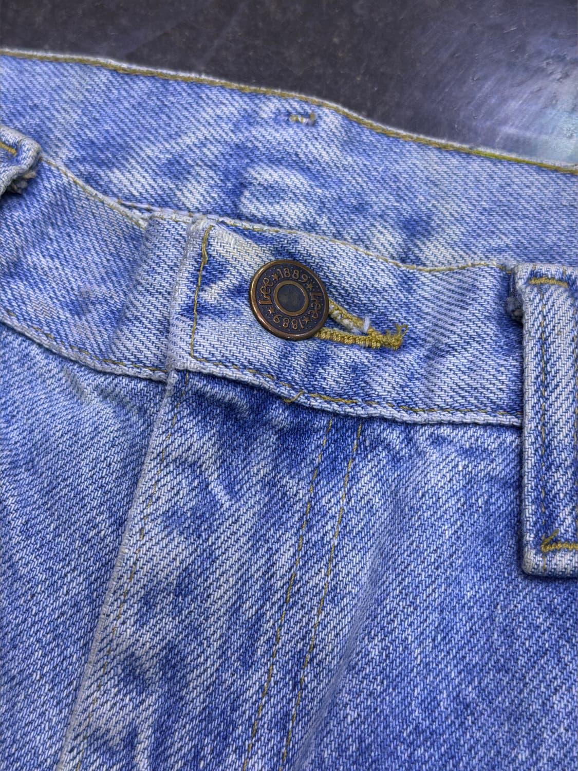 Lee 리 00's 빈티지 스톤워싱 연청 스트레이트핏 데님팬츠 31 상품이미지8