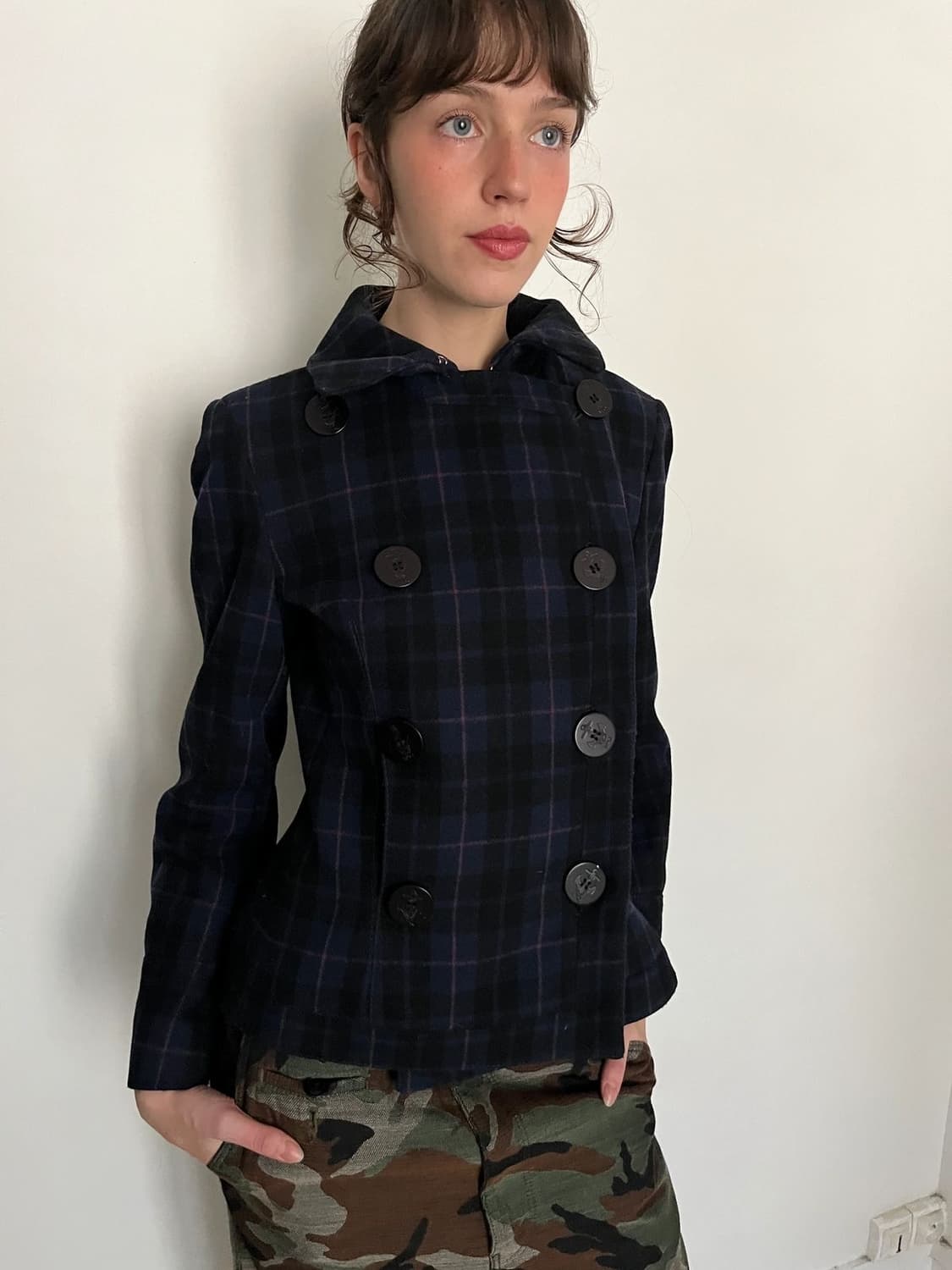 더블 버튼 자켓 - 블랙 40 상품이미지1