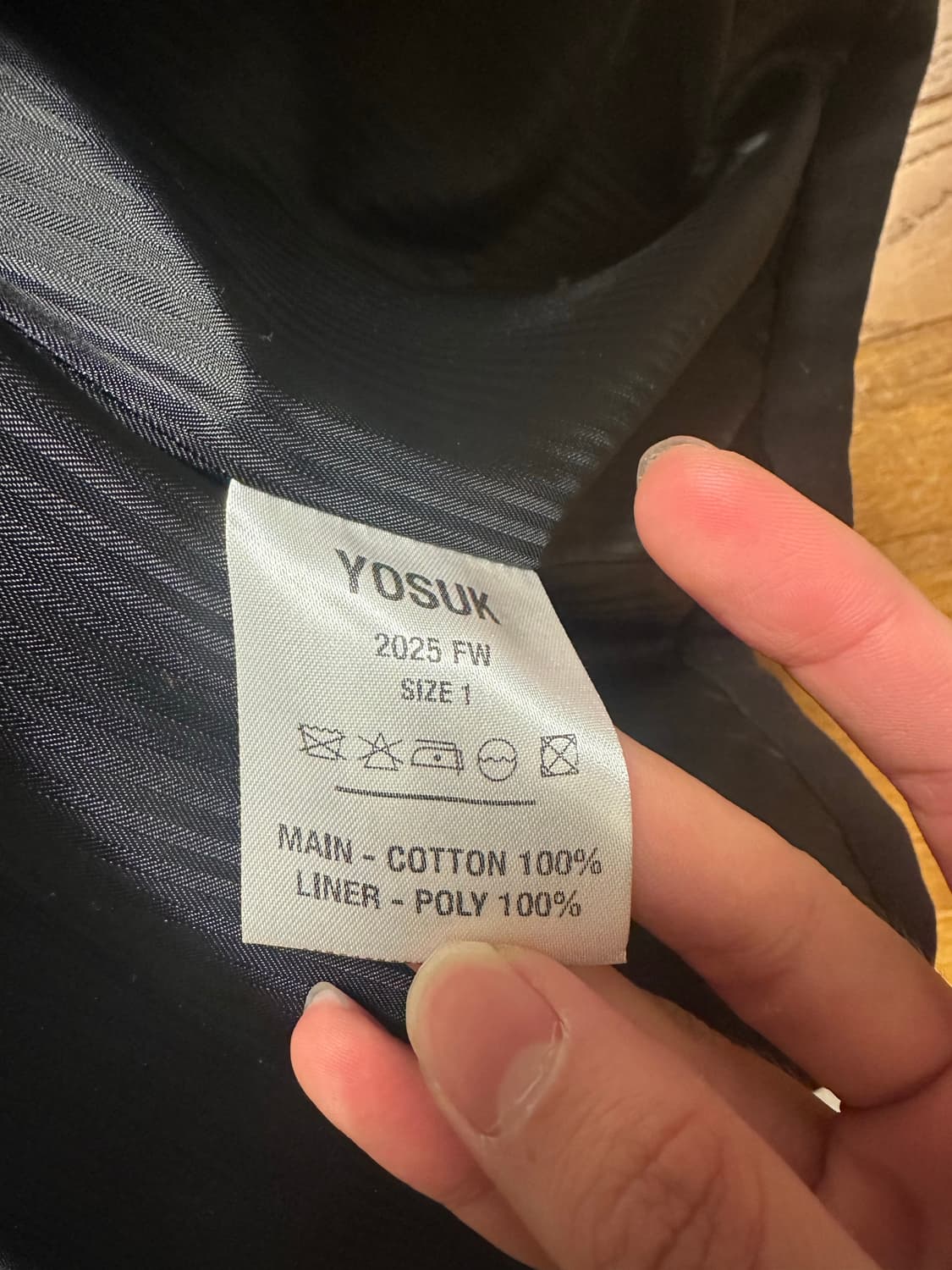 요석 s button 자켓 블랙 1사이즈 상품이미지3