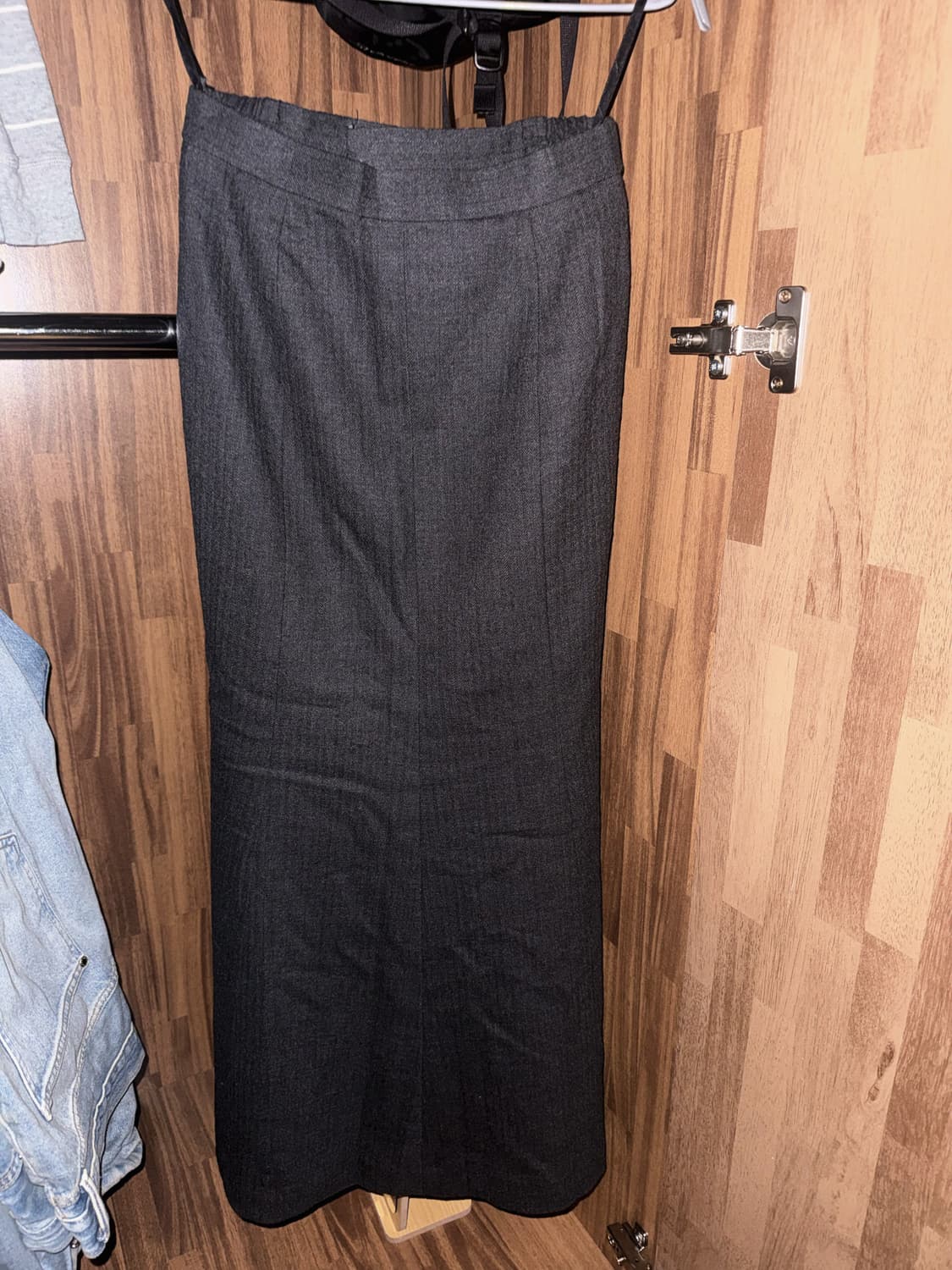 일본 빈티지 메머드 플레어 롱 프레피룩 스커트 상품이미지1