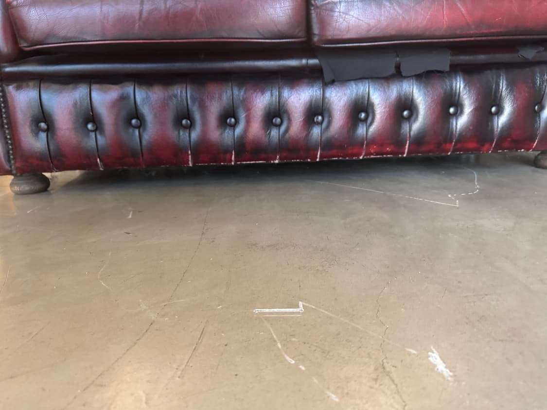 버건디 체스터필드 빈티지 소파  상품이미지10