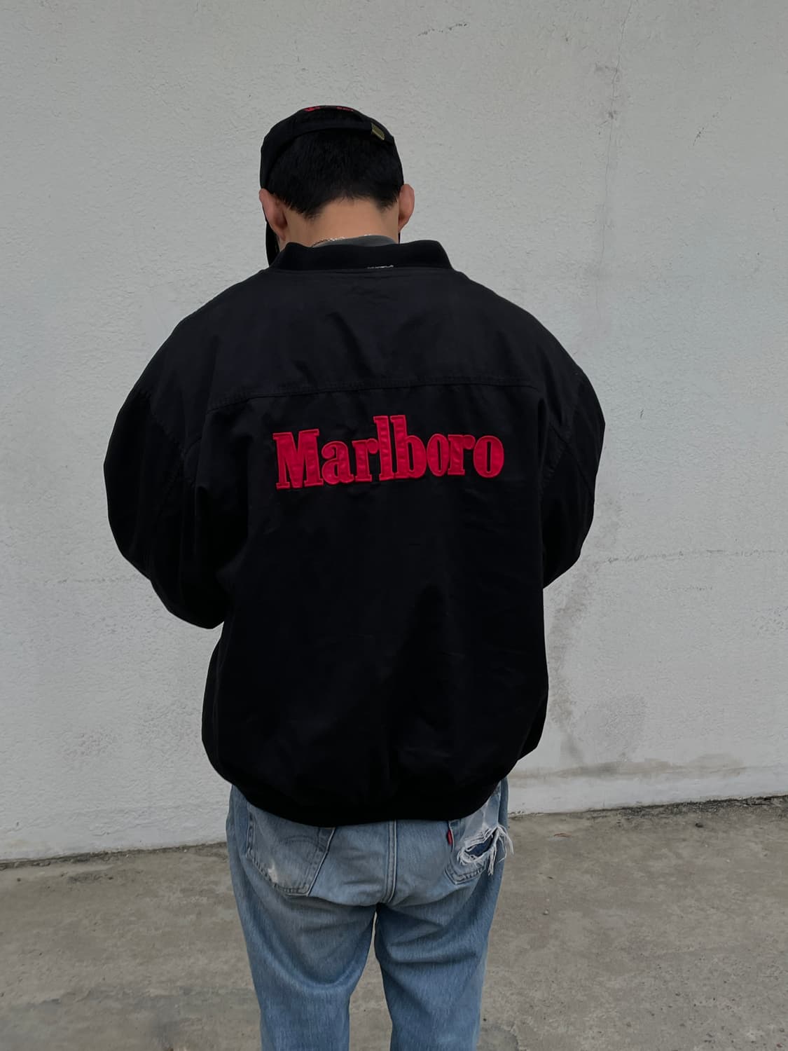 90s Marlboro Reversible Bomber Jacket 상품이미지2